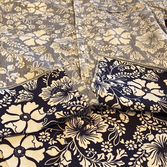 Broken Threads Men’s Retro Inside Out Hawaiian Camp Button Up Shirt Size Large - Picture 8 of 9